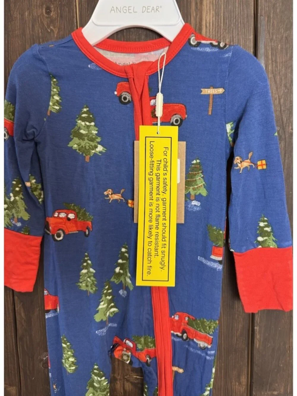 Angel Dear Baby 0-3 months Red Truck Convertible Romper NWT Christmas Holiday